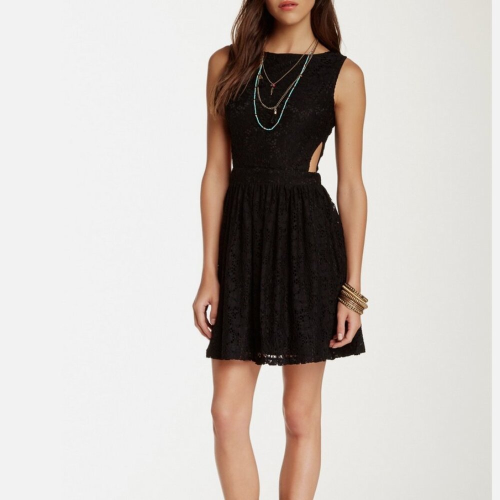 Raga Crochet Mini Dress